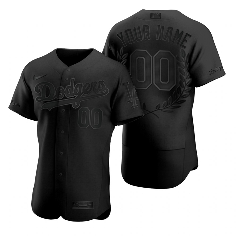 Los Angeles Dodgers Custom Men Nike Black MLB MVP Limited Player Edition Jersey